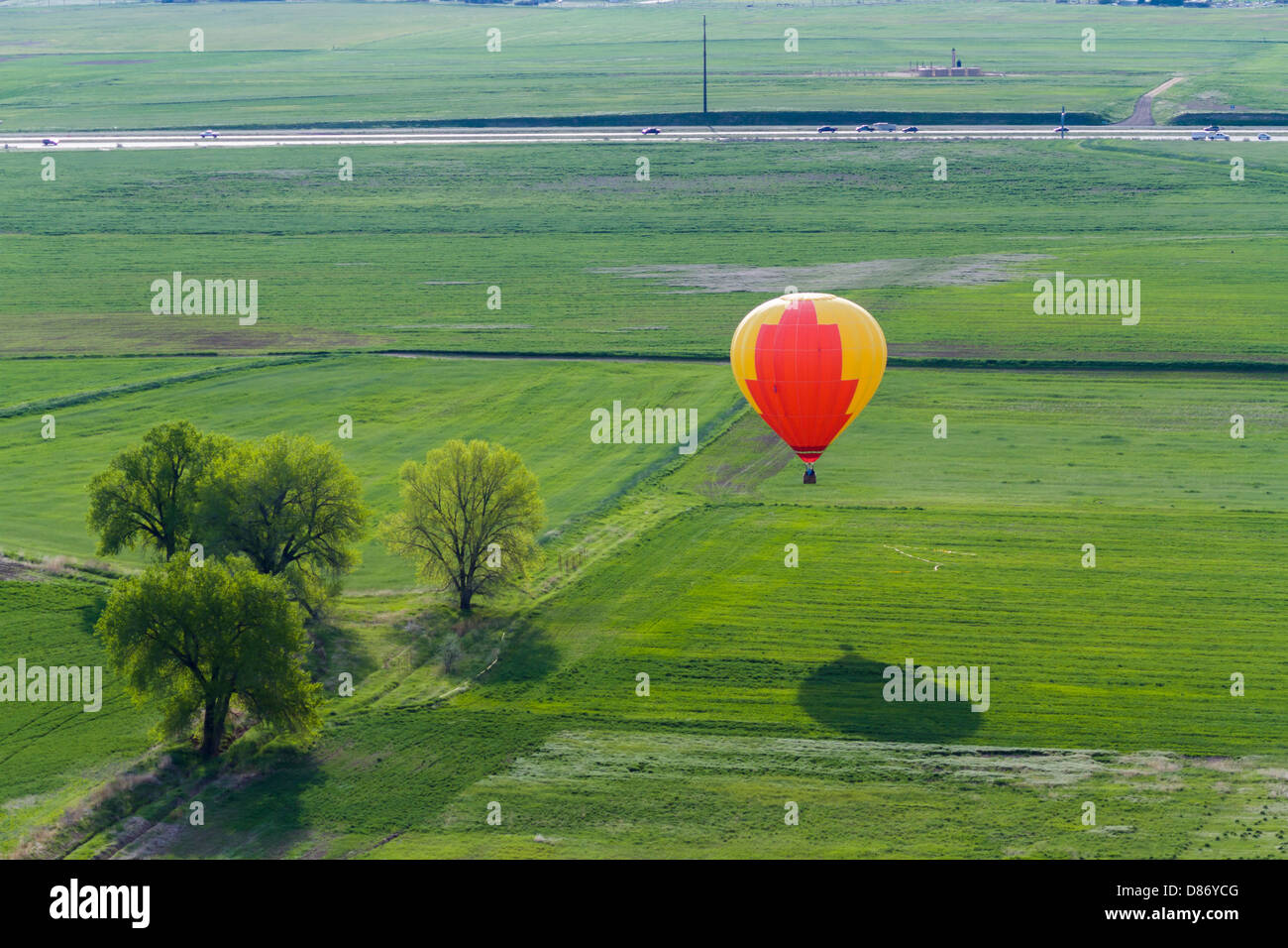 Annual hot air balloon festival in Erie, Colorado Stock Photo Alamy