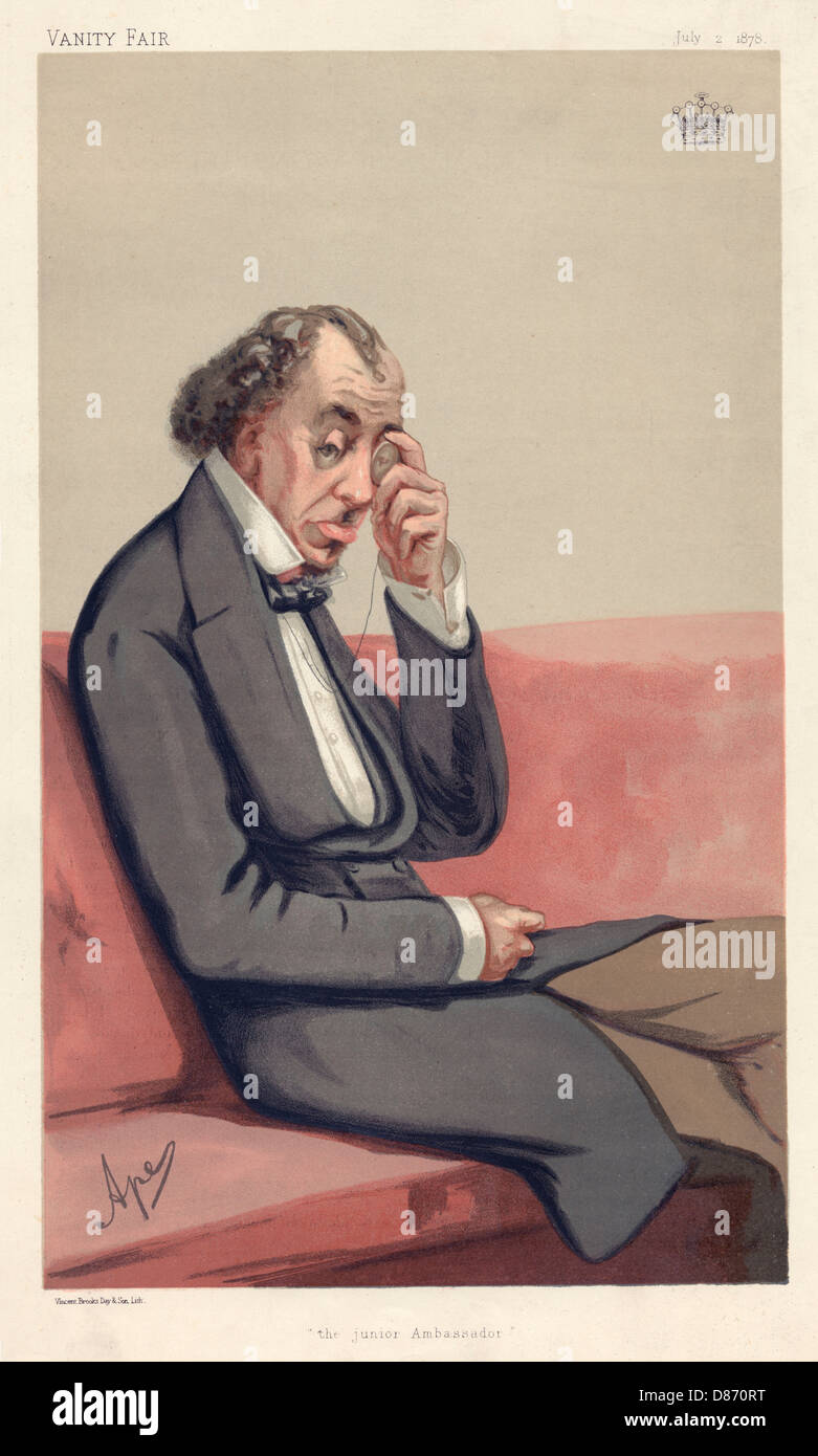 Benjamin Disraeli Ape Stock Photo