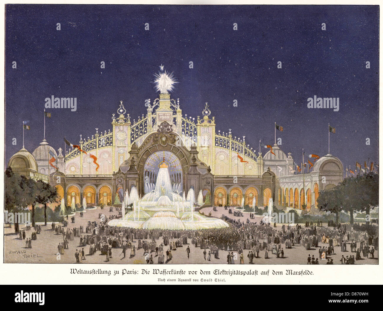 Paris World's Fair 1900 Stock Photo
