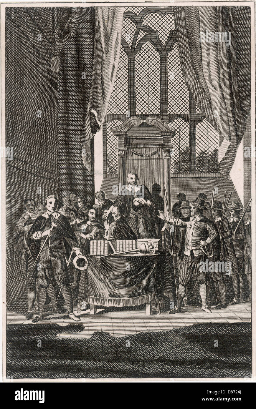 Oliver Cromwell Dissolves Parliament Stock Photos & Oliver Cromwell ...