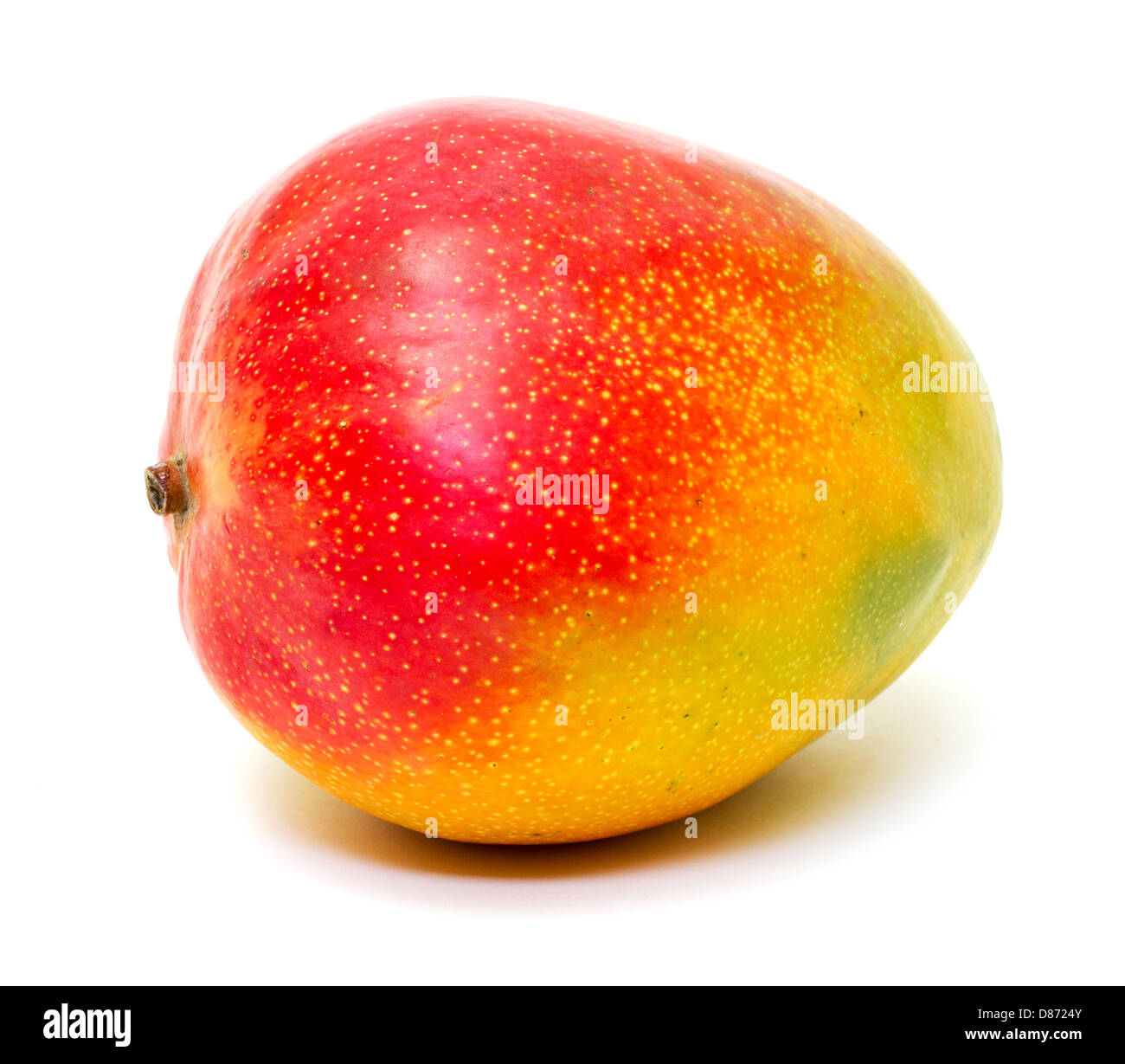 Ripe mango isolated on white background Stock Photo - Alamy