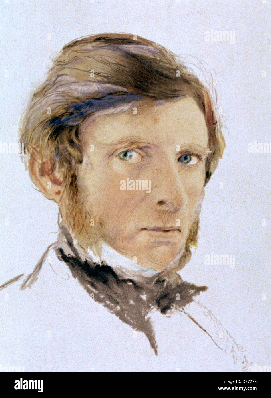 JOHN RUSKIN SELF PORTRAIT Stock Photo