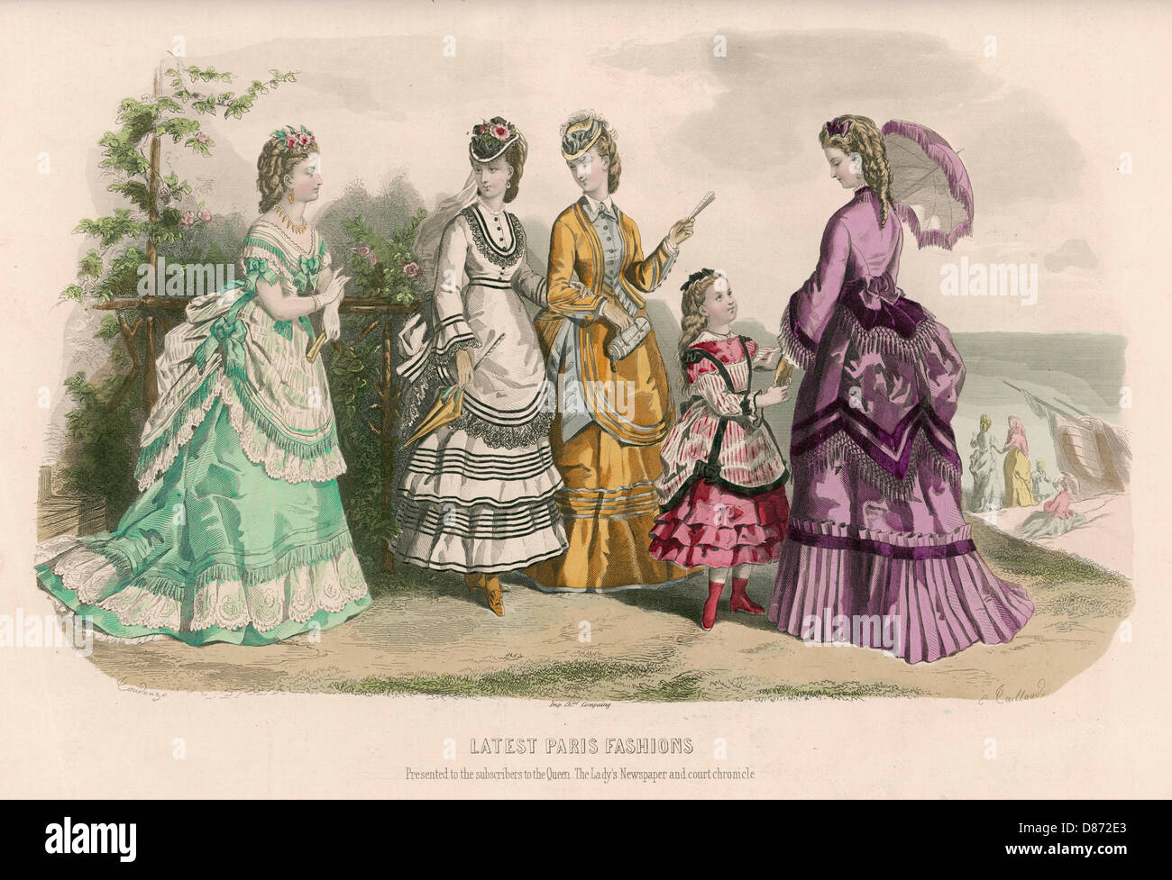Costume July 1871 Stock Photo - Alamy