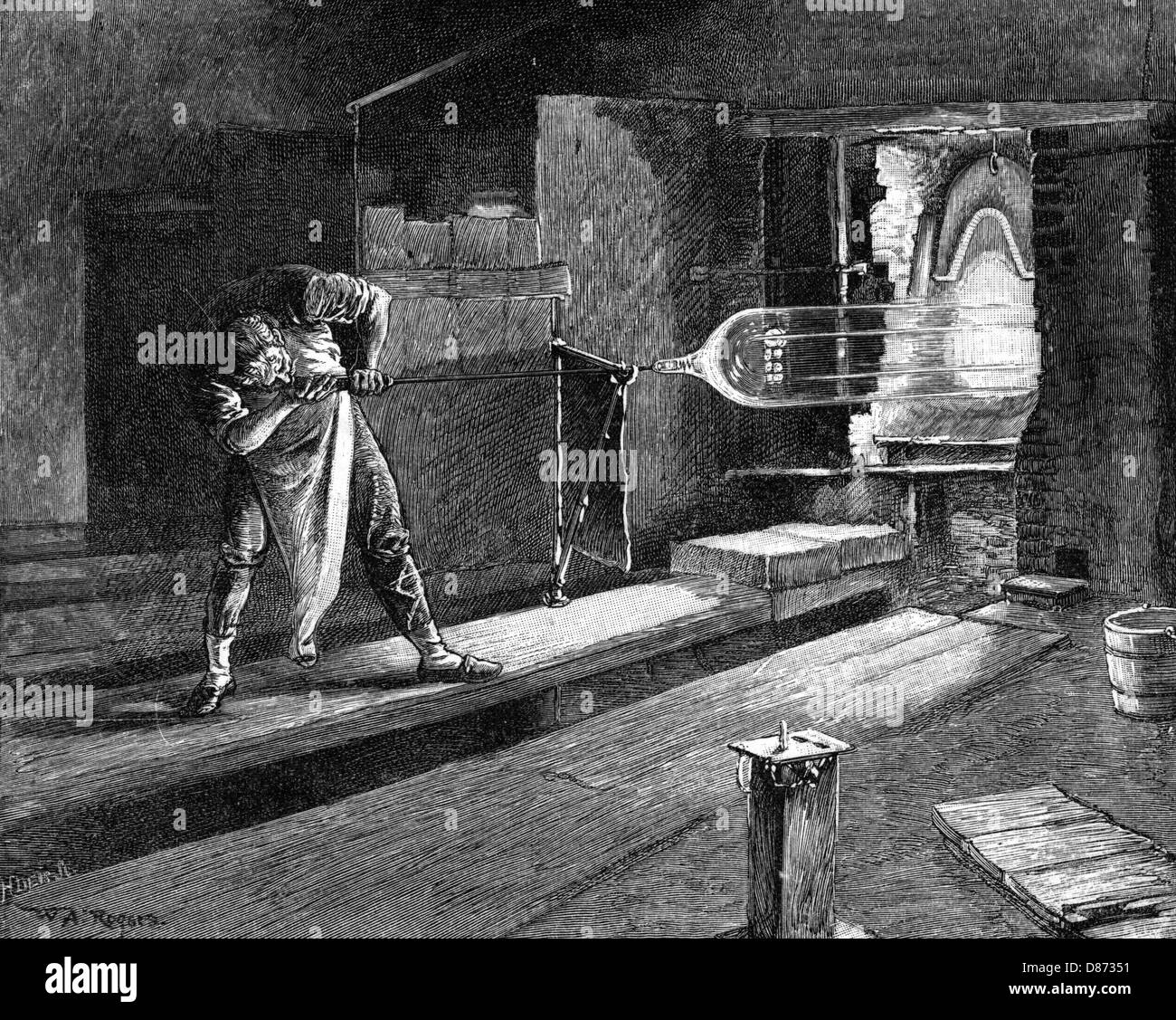 Blowing Hole in Cylinder Stock Photo