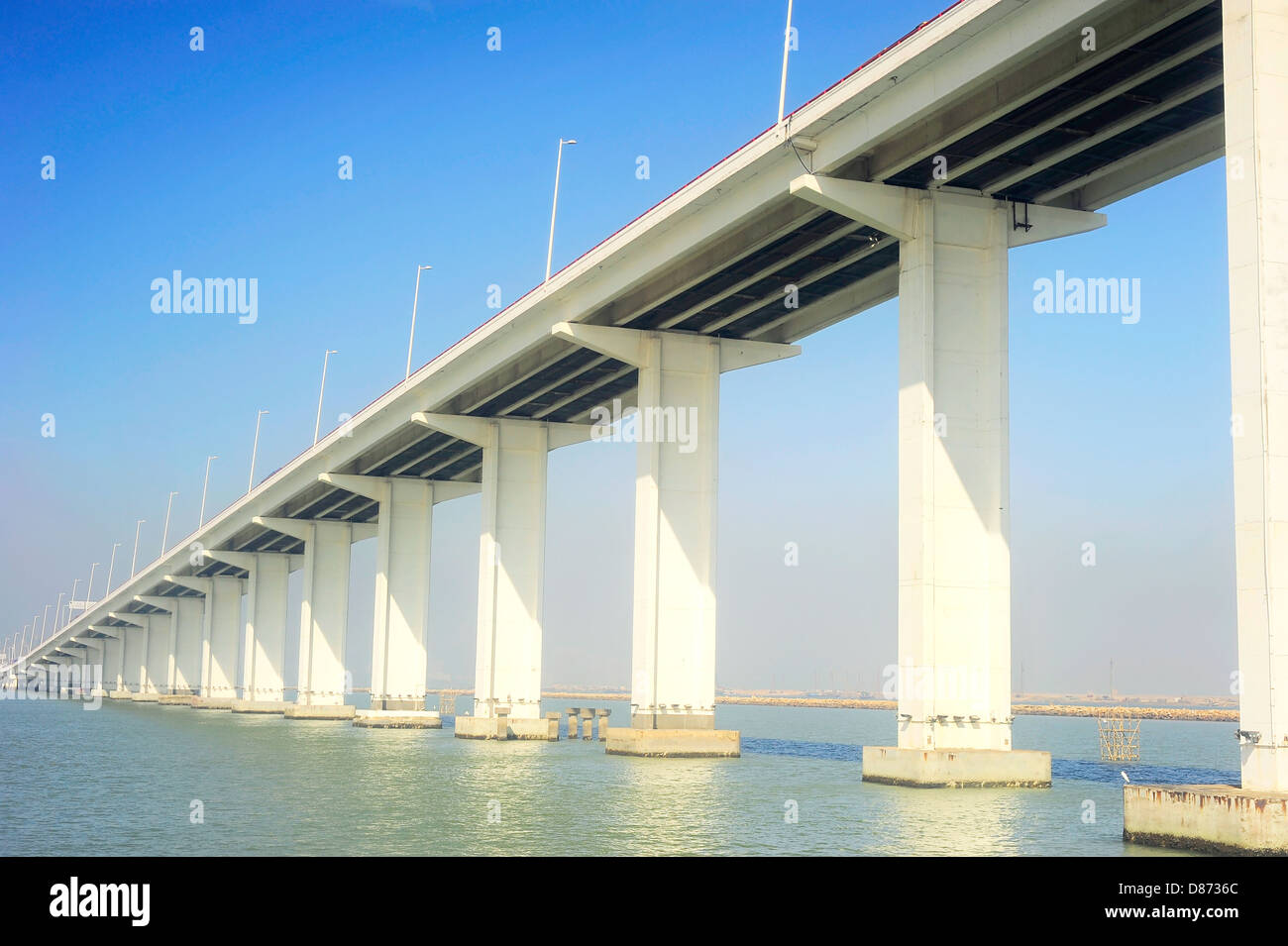 Sai Van bridge in Macau. This is the world's largest double concrete bridge span Stock Photo