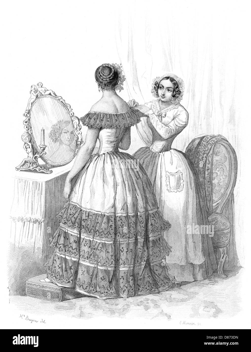 FRENCH LADY'S MAID Stock Photo