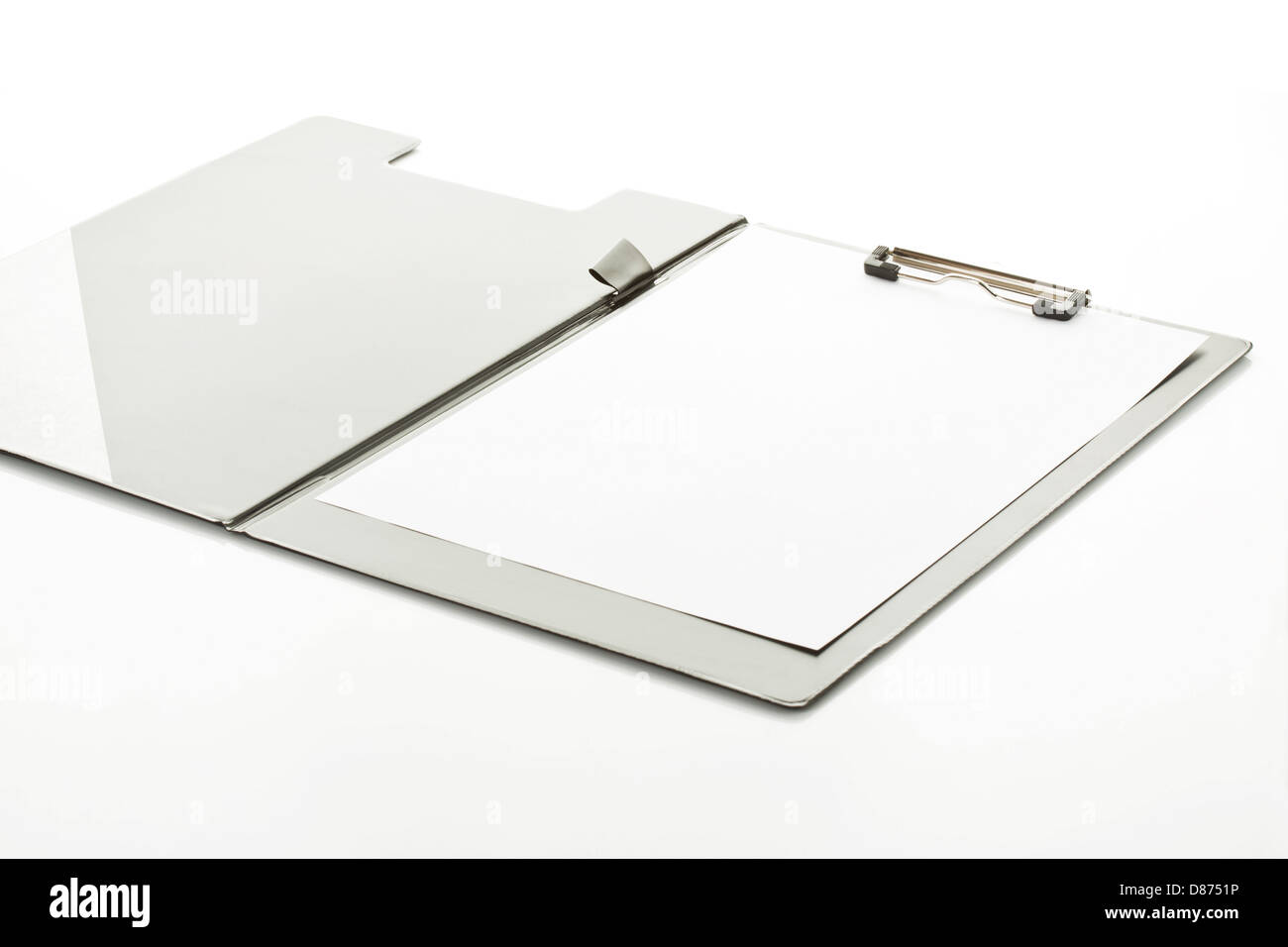 Clipboard on white background, close up Stock Photo - Alamy