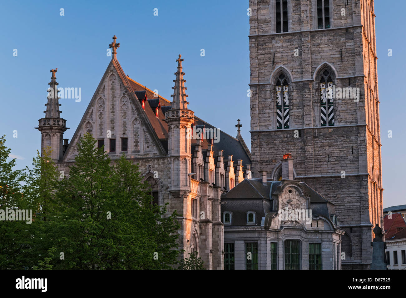 The Belfort belfry Ghent Belgium Stock Photo