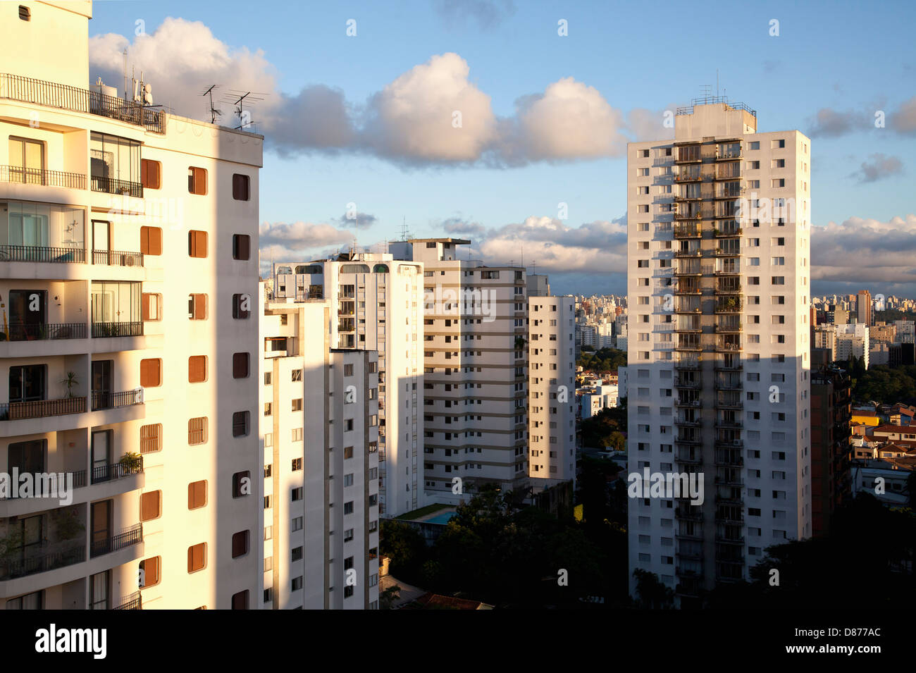 Brazil, Sao Paulo, View of apartment buildings Stock Photo