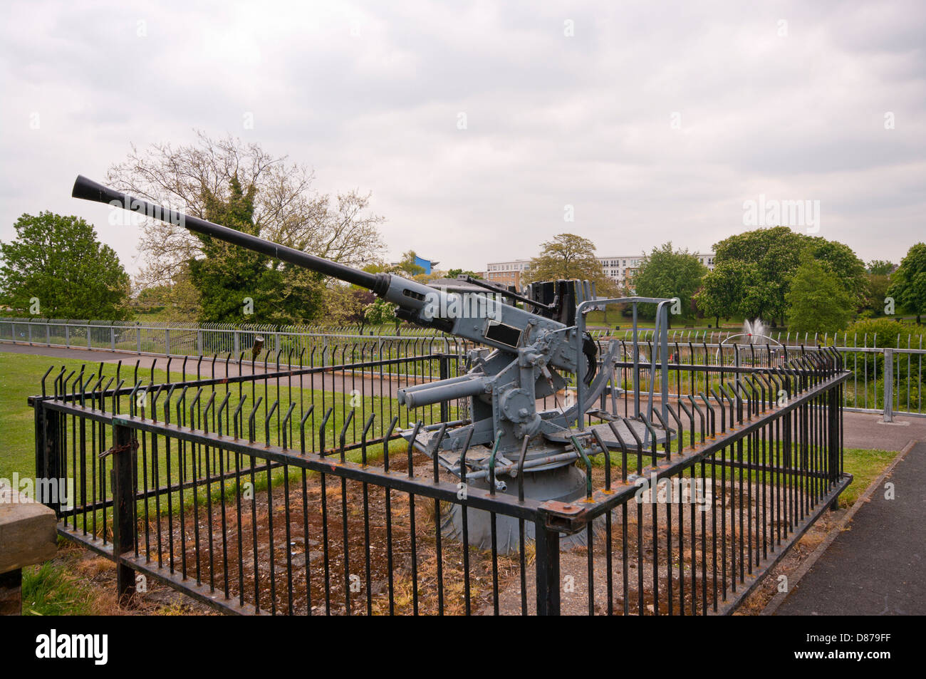 World War 2 Bofors 40mm Anti Aircraft Gun Stock Photo