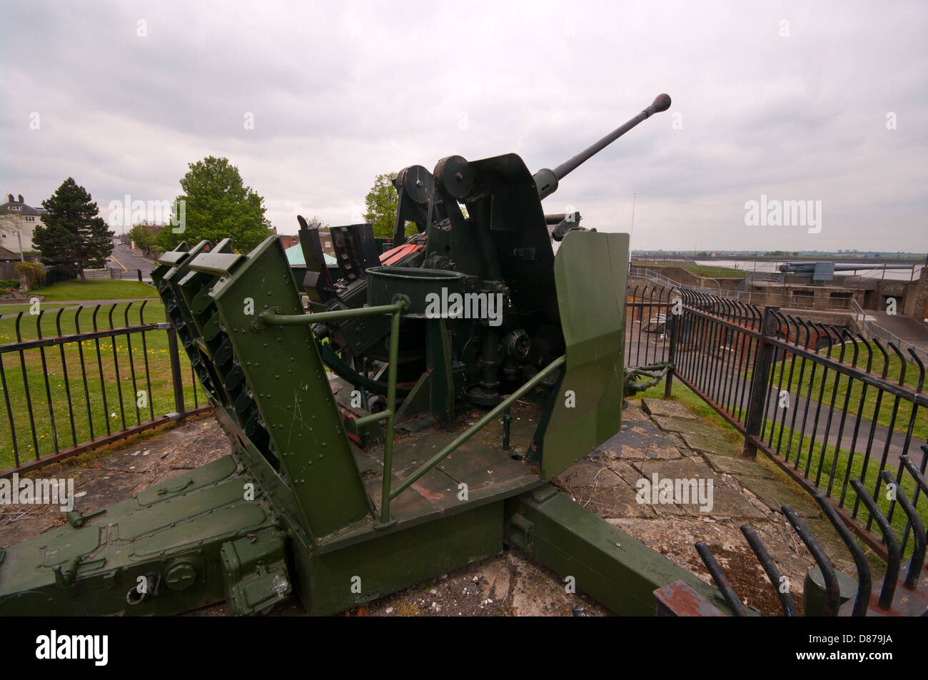Bofors L70 40mm Anti Aircraft Gun Stock Photo