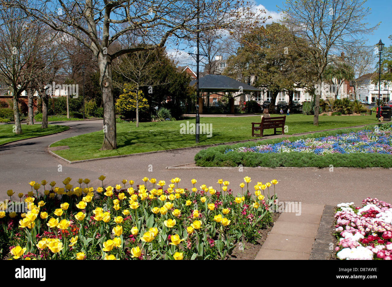 Manor Gardens in spring, Exmouth, Devon, England, UK Stock Photo Alamy