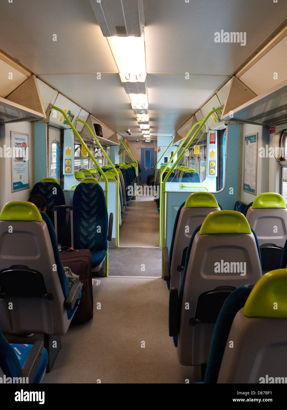 Inside of a train carriage UK Stock Photo Alamy