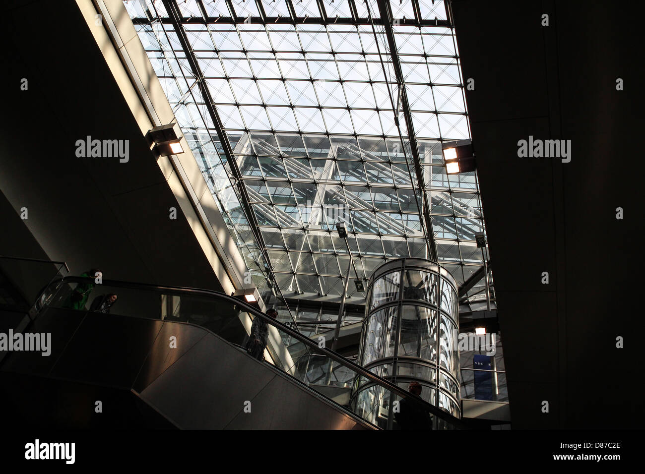 Berlin Hauptbahnhof, Inaugurated in 2006, is the main railway station in Berlin, Germany Stock Photo
