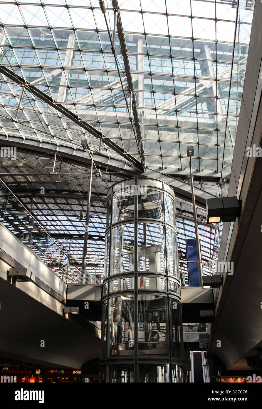Berlin Hauptbahnhof, Inaugurated in 2006, is the main railway station in Berlin, Germany Stock Photo