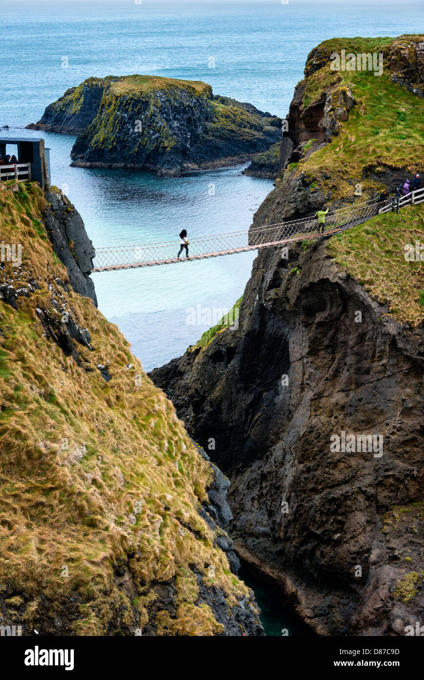 Carrick-a-Rede rope bridge Stock Photo - Alamy