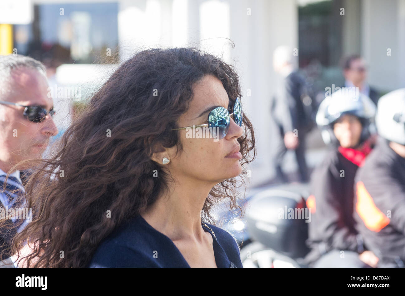 Cannes, France. 19th May 2013. tunisian model Afef Jnifen Tronchetti Provera  is spotted near hotel Martinez in Cannes, France. Credit:  jonatha borzicchi editorial / Alamy Live News Stock Photo