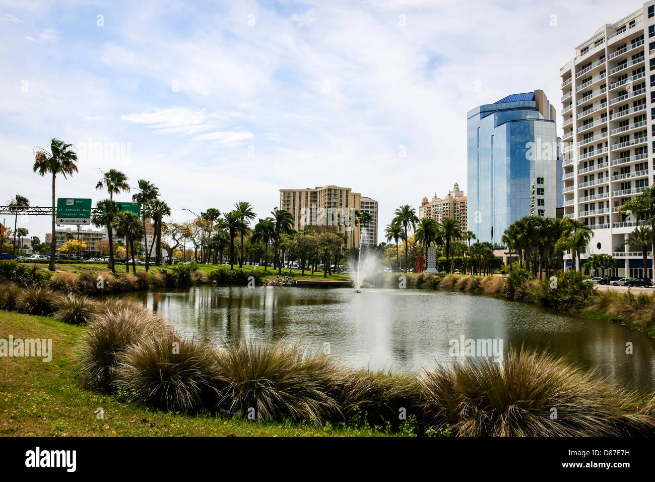 Waterfront Apartments in Downtown Sarasota Florida Stock Photo Alamy