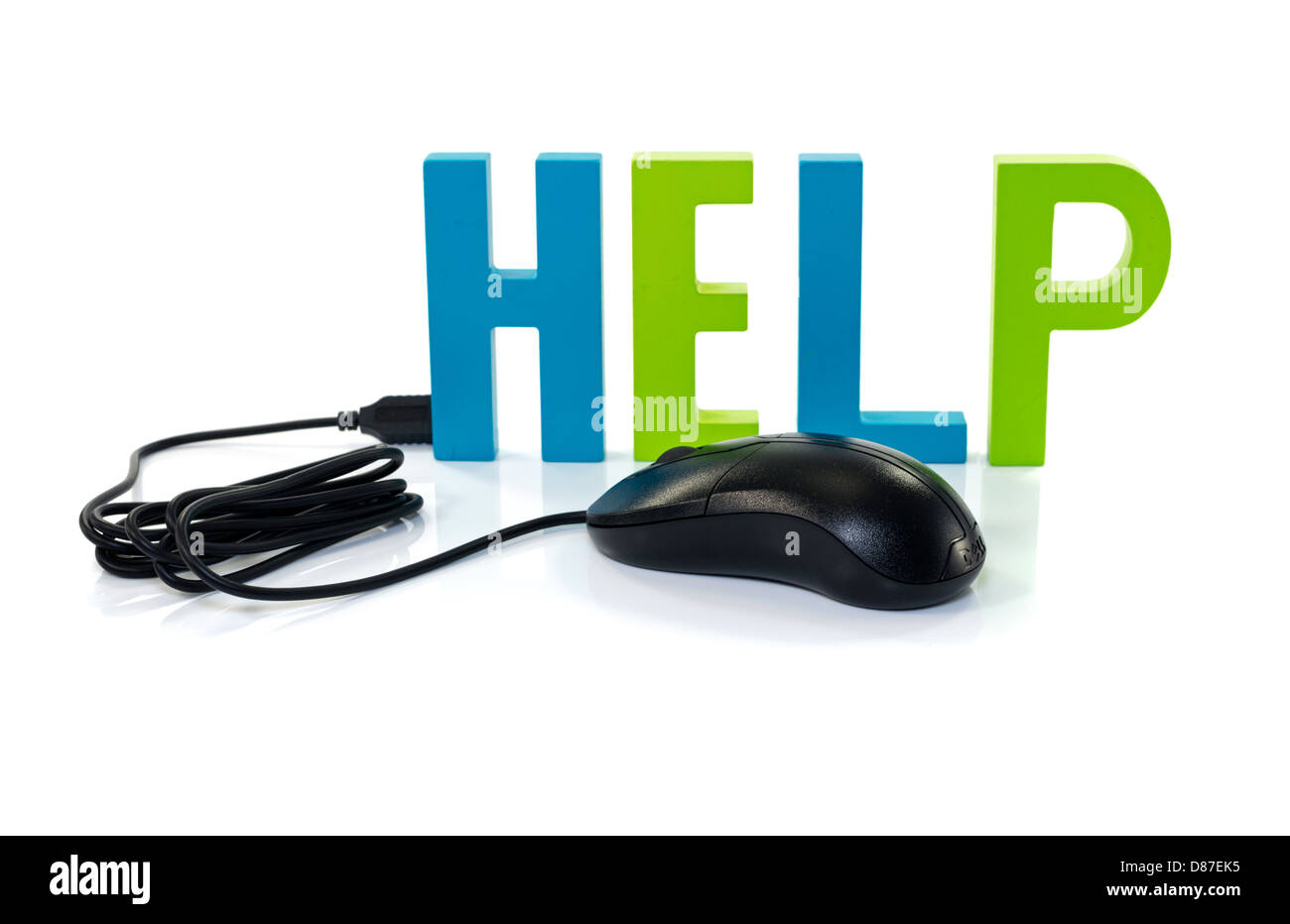computer help on white background Stock Photo Alamy