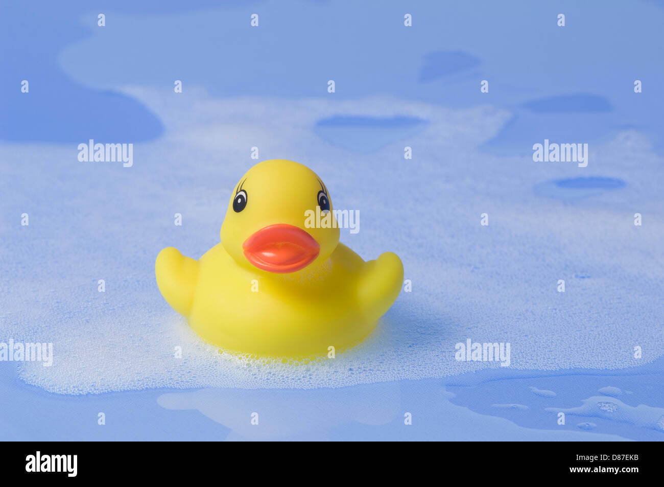 Rubber duck toy floating in water Stock Photo Alamy