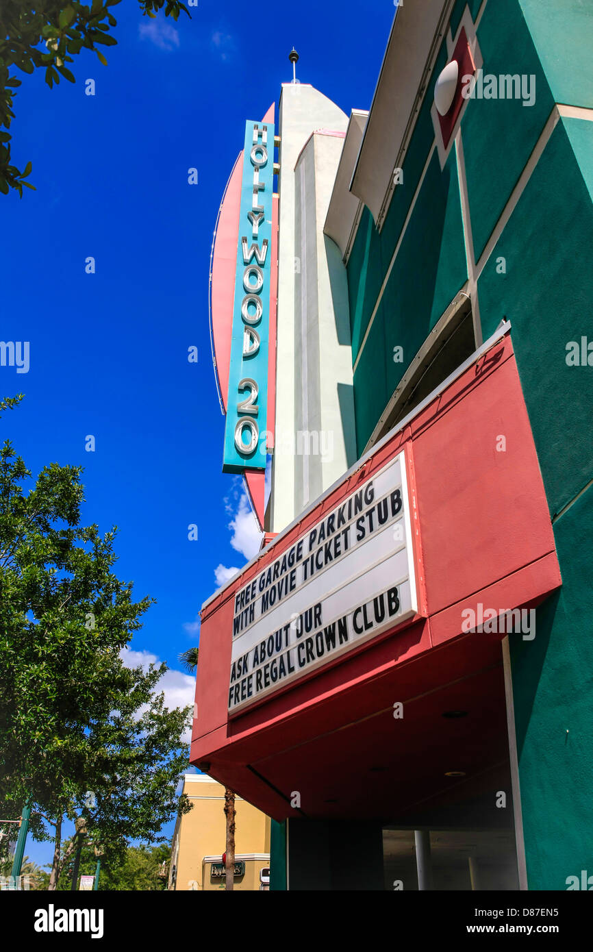 Hollywood 20 Cinema in downtown Sarasota FL Stock Photo Alamy