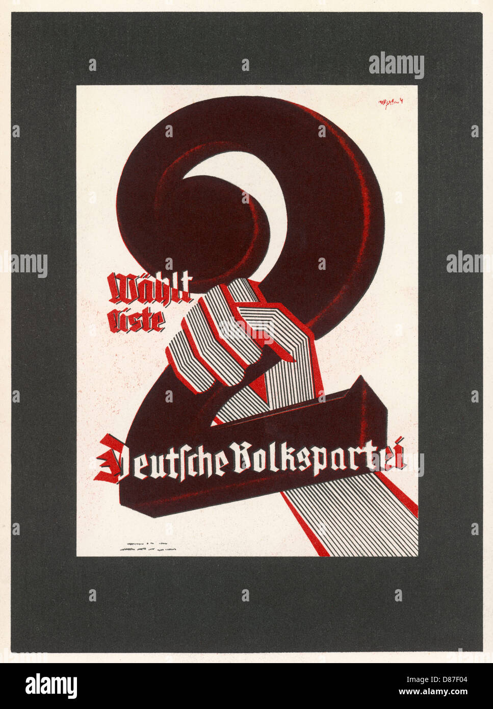 GERMAN POSTER 1924 Stock Photo Alamy