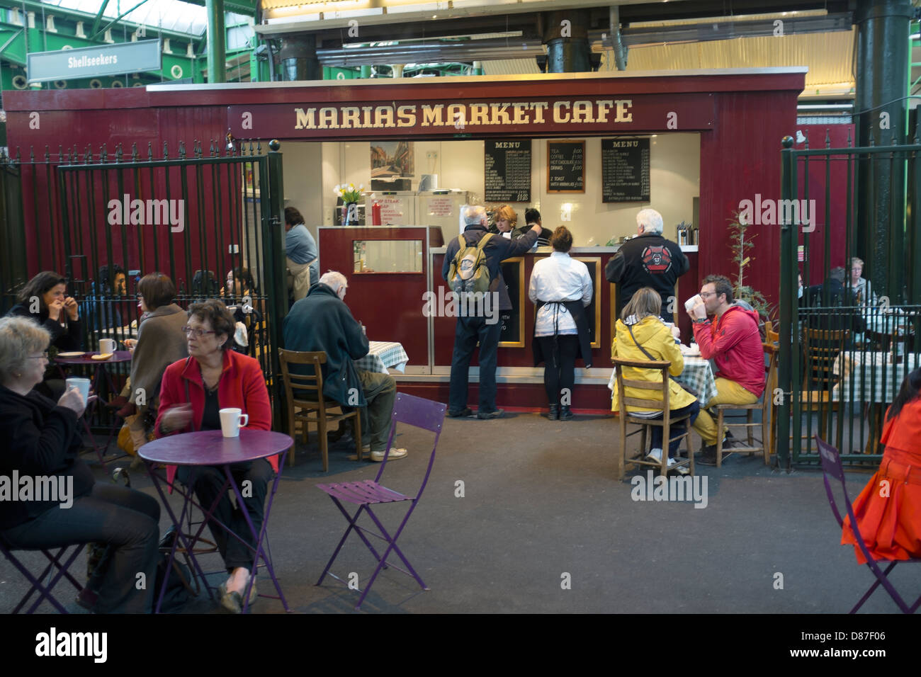 Marias Market Cafe at Borough Market Stock Photo