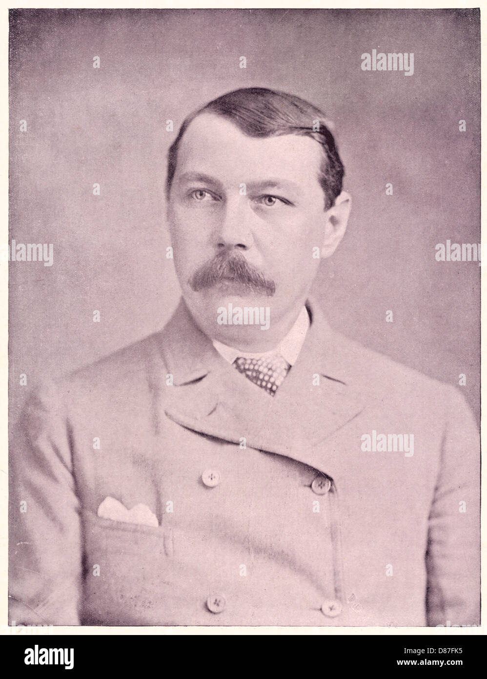 Conan Doyle Photo C 1895 Stock Photo