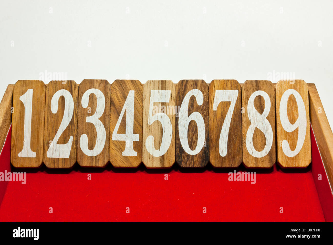 Cardboard numbers hi-res stock photography and images - Alamy