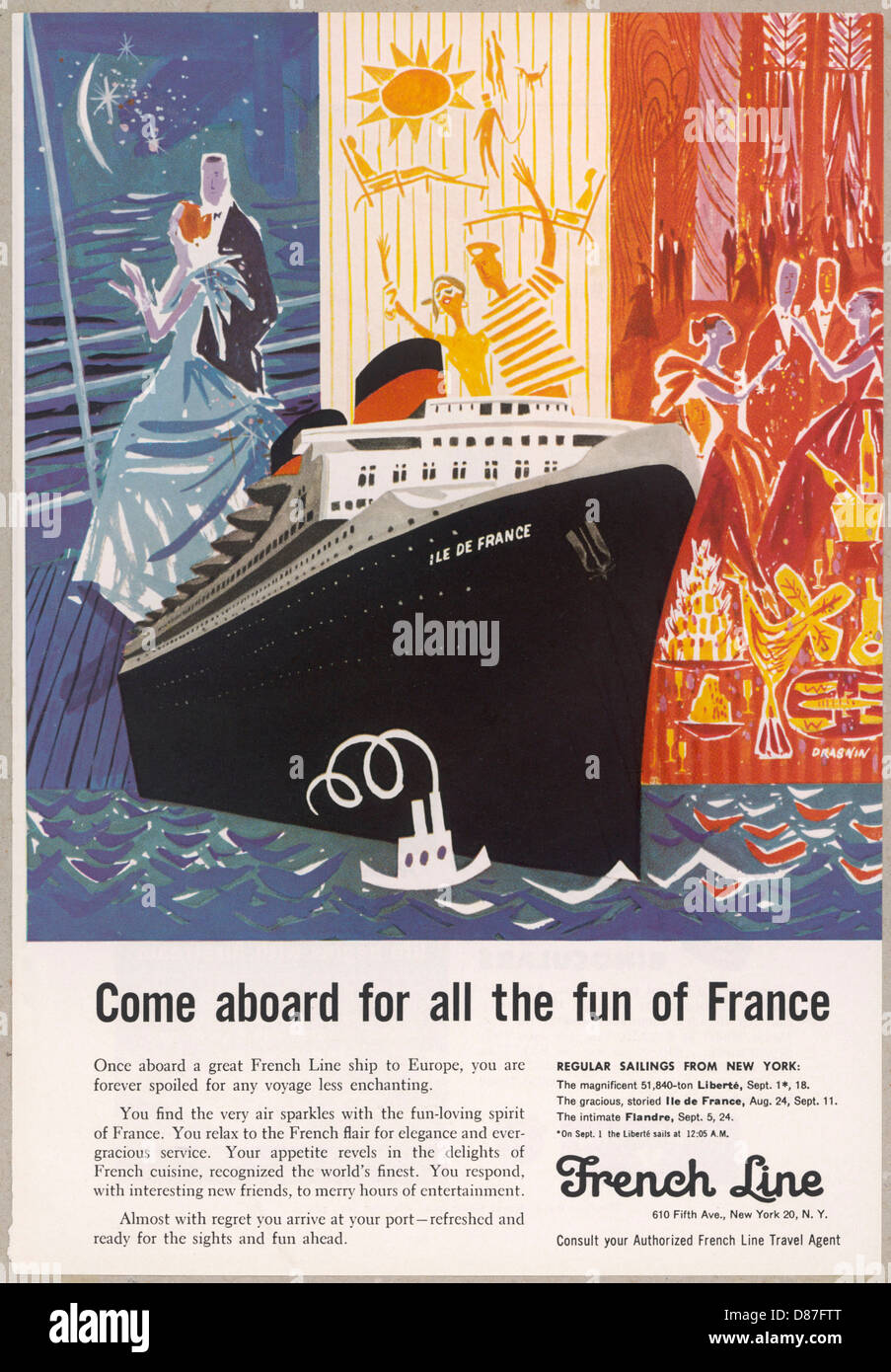 FRENCH LINE CRUISE SHIPS Stock Photo Alamy