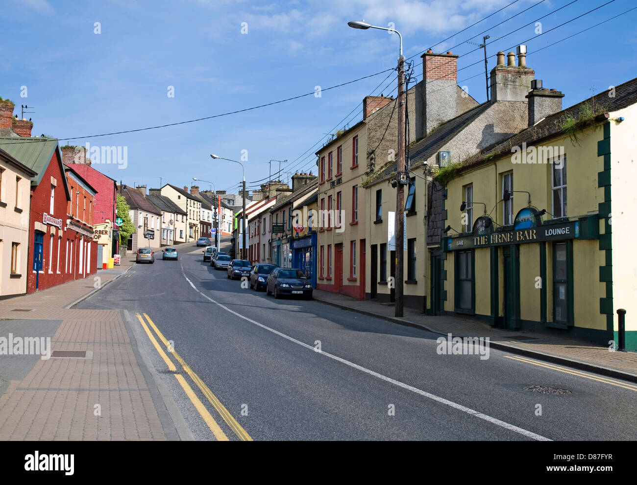 Belturbet Town, Upper Lough Erne, Co Cavan, Ireland Stock Photo