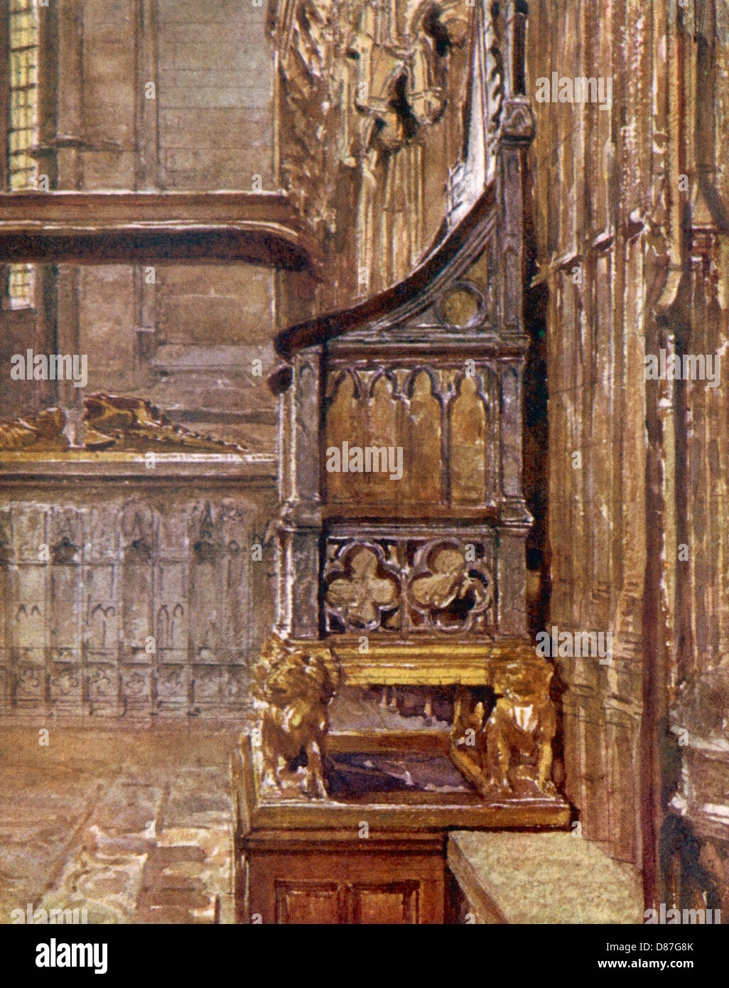 Coronation chair westminster abbey hires stock photography and images