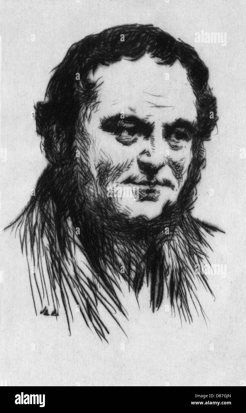 Stendhal (etching) Stock Photo