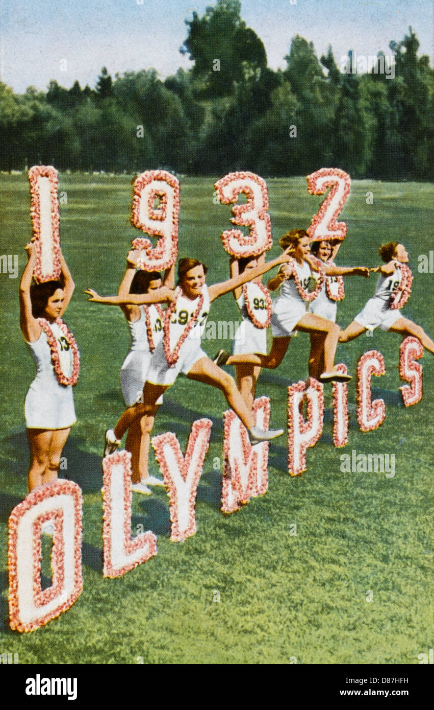 Olympic Publicity 1932 Stock Photo