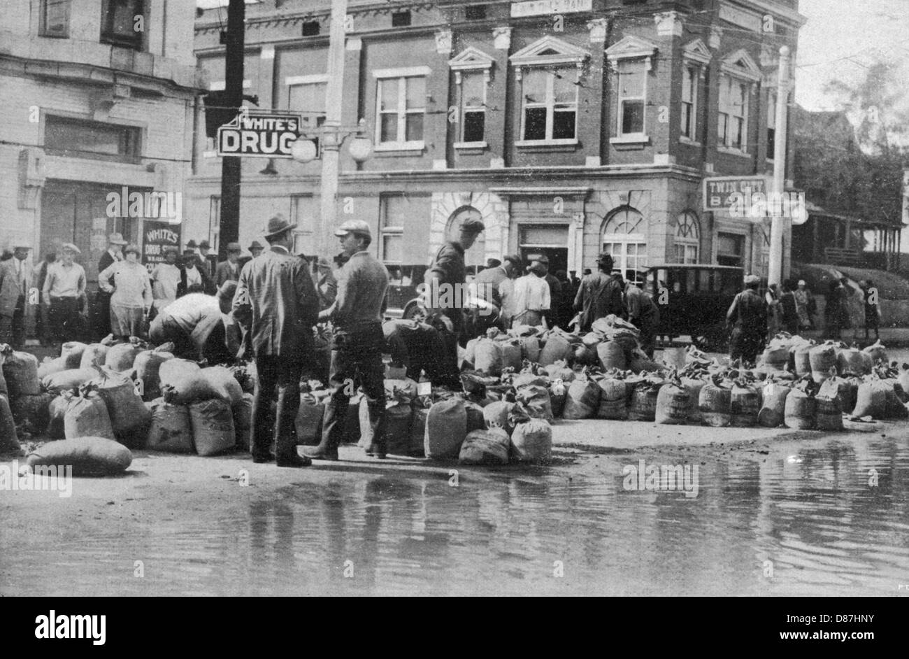 Mississippi Floods 1927 Stock Photo