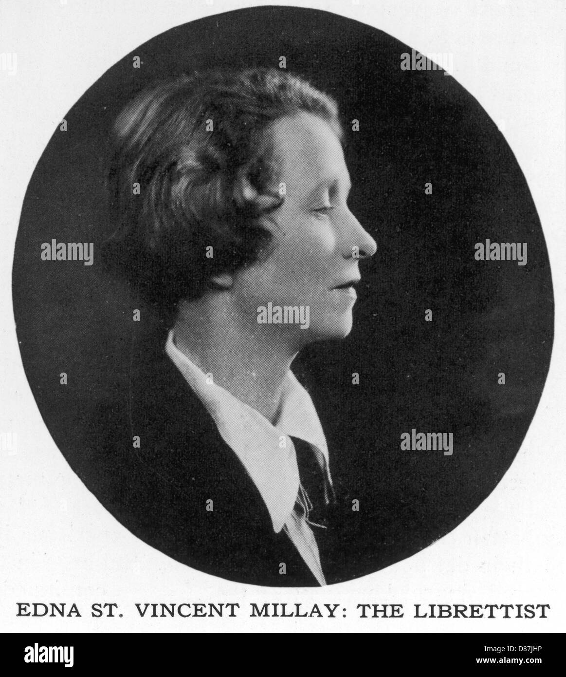 Millay Edna St Vincent Stock Photo Alamy