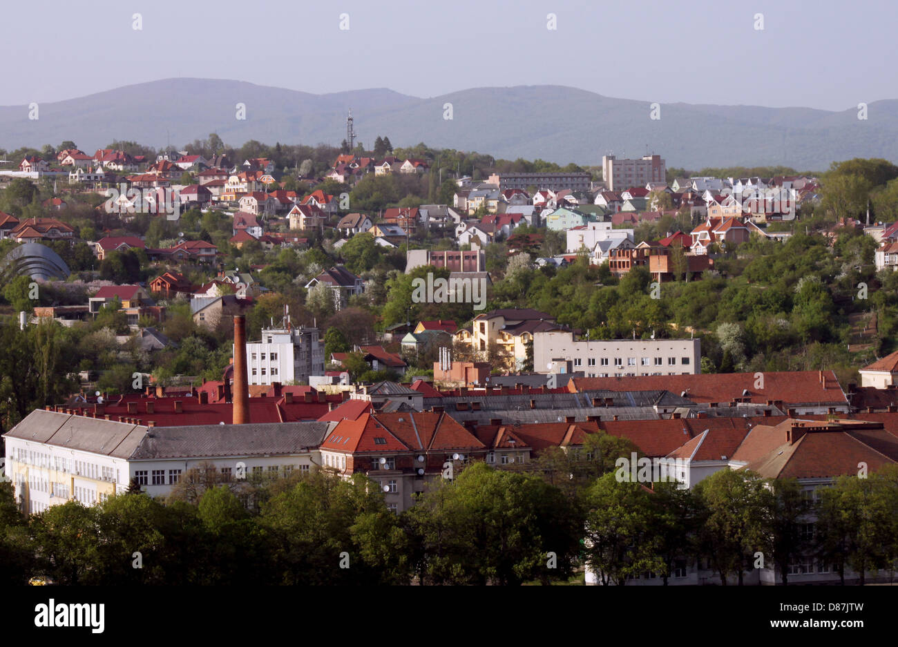 sight of Uzhhorod city at spring, Ukraine Stock Photo - Alamy