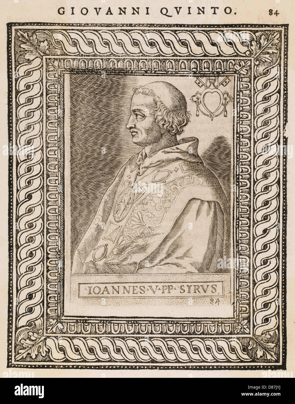 POPE JOANNES V Stock Photo - Alamy