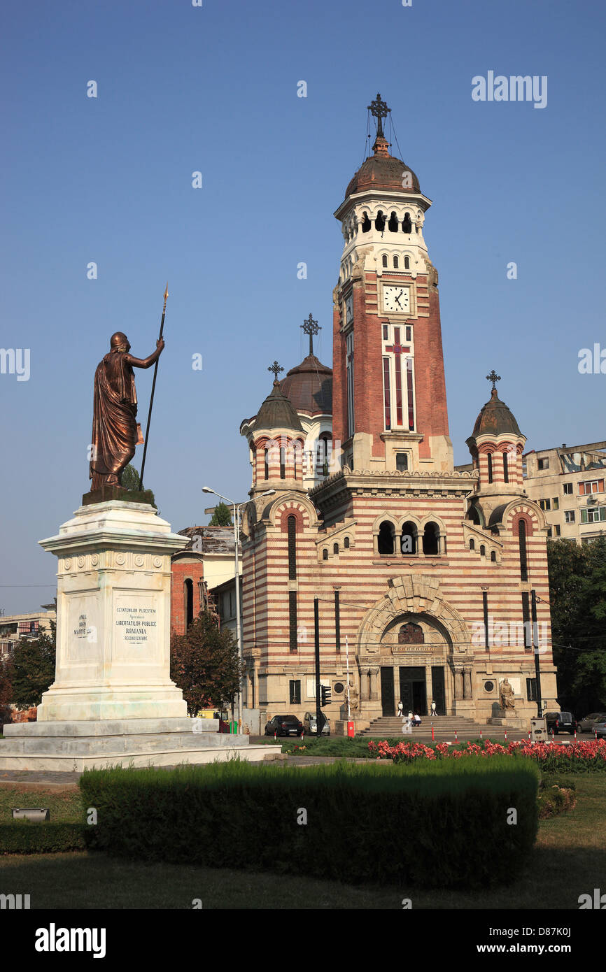 Orthodox Cathedral, St. Joan Botezatorul, Ploiesti, a town in the Great Wallachia, Romania Stock Photo