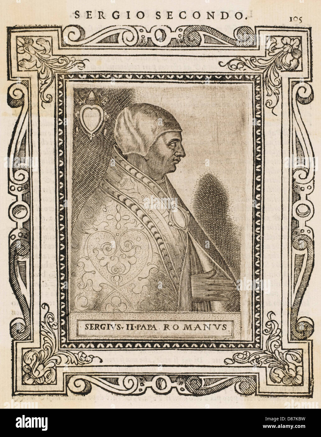 POPE SERGIUS II Stock Photo Alamy