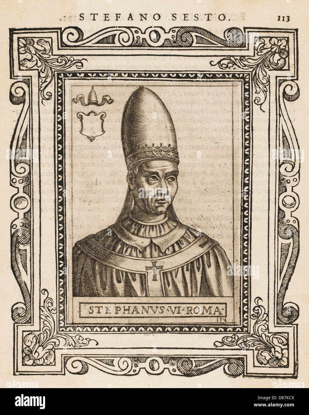 POPE STEPHANUS VI Stock Photo Alamy