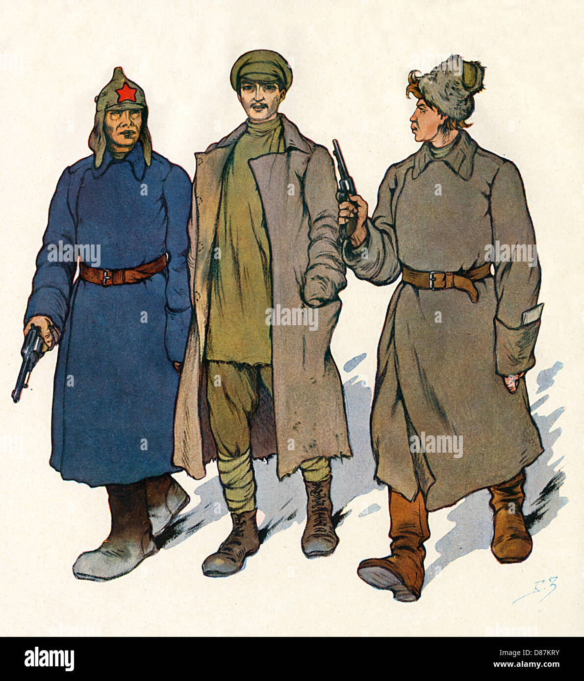 Russia 1918 Tribunal Stock Photo