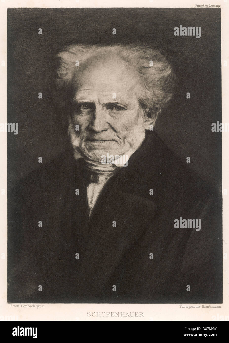 Arthur Schopenhauer - German philosopher Stock Photo