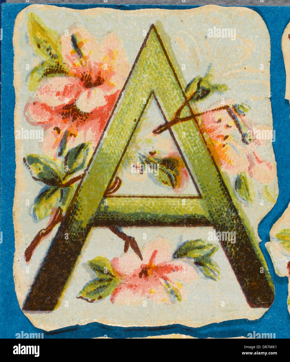 Decorative Flower Alphabet - A Stock Photo