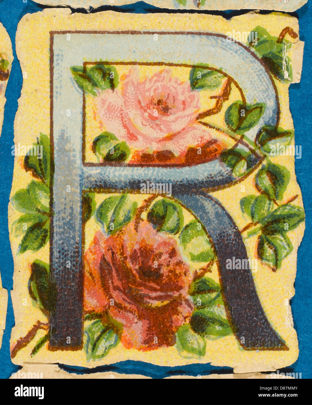 Decorative Flower Alphabet - R Stock Photo
