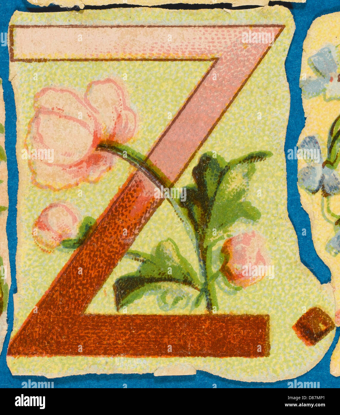 Decorative Flower Alphabet - Z Stock Photo