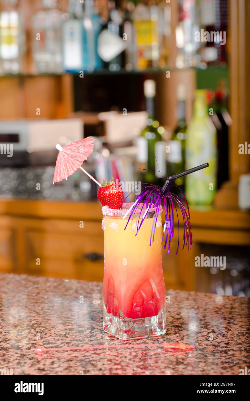 San Francisco, a fancy looking alcohol free cocktail Stock Photo - Alamy
