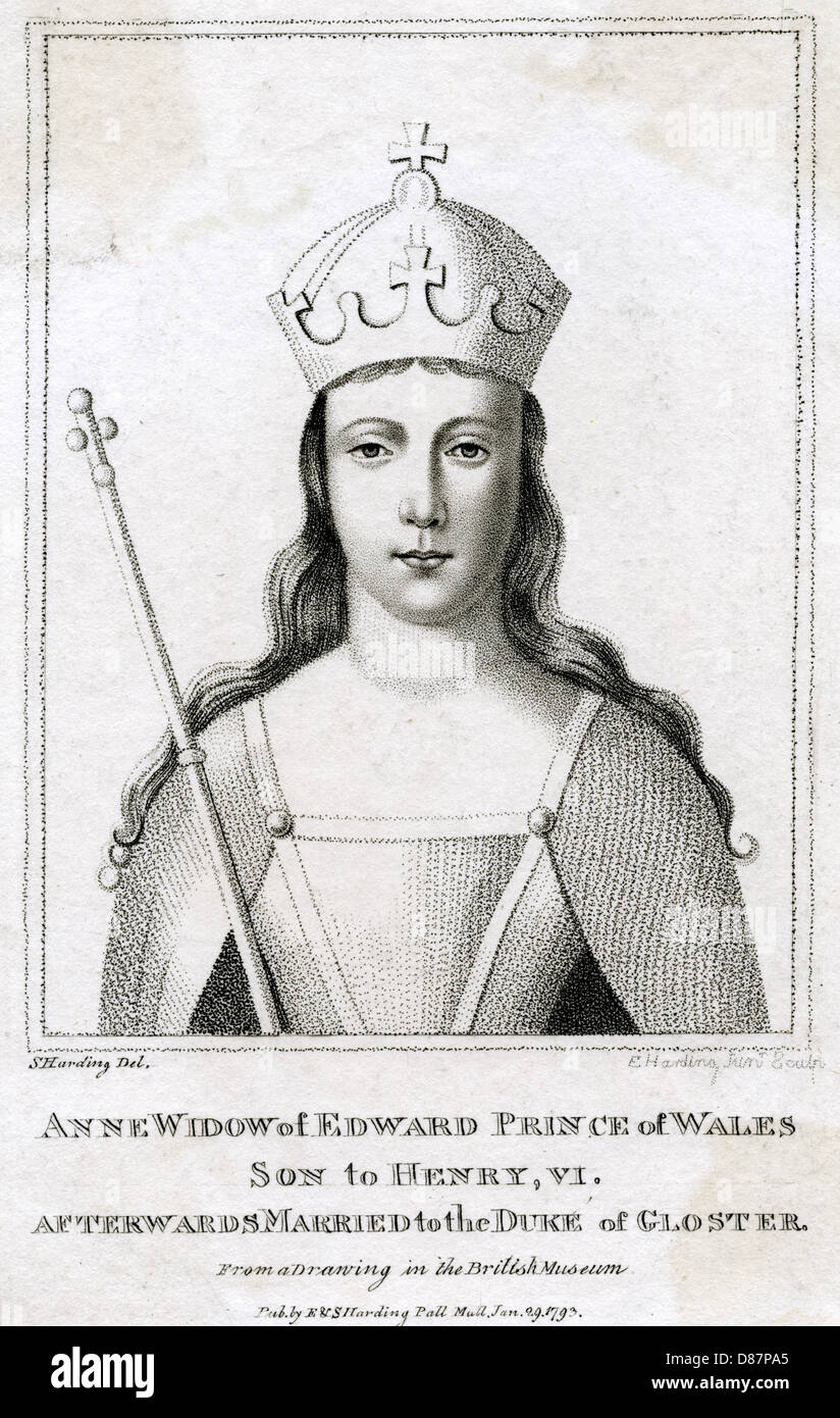 ANNE NEVILLE, Queen of Richard III Stock Photo
