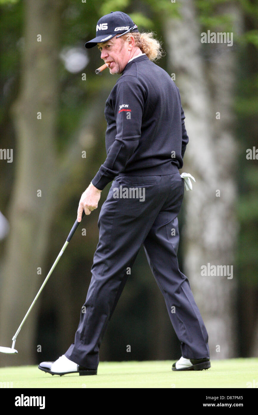 21.05.2013 Wentworth, England. Miguel Angel JIMENEZ during practice ahead of the BMW PGA Championships. Stock Photo