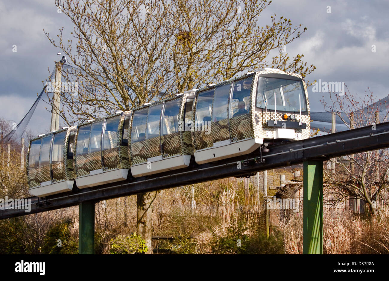 Monorail at Chester Zoo, Chester, Cheshire, England Stock Photo - Alamy